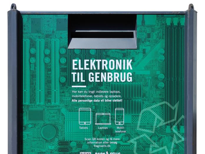 A picture of a secure electronic collection box